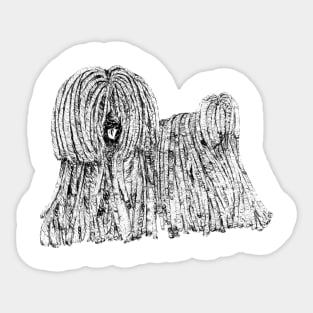 Hand Draw Puli the Dog Sticker